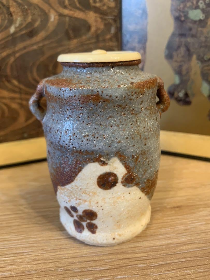 志野焼  桃山窯  林英仁作  茶入 仕覆 共箱   17 Amazon.co.jp: 志野焼 桃山窯 林英仁作 茶入 仕覆 共箱 17